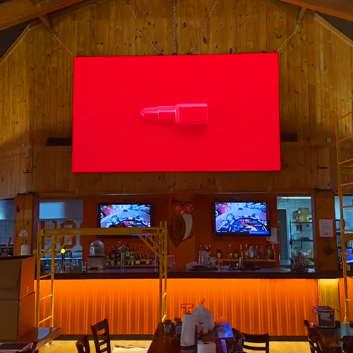 HD LED screen for restaurant in Costa Rica