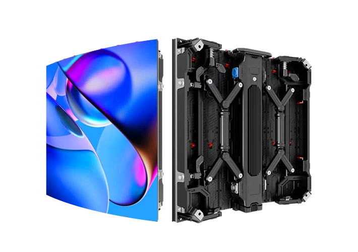 AXIS Flex curved rental LED screen for stage events - front view