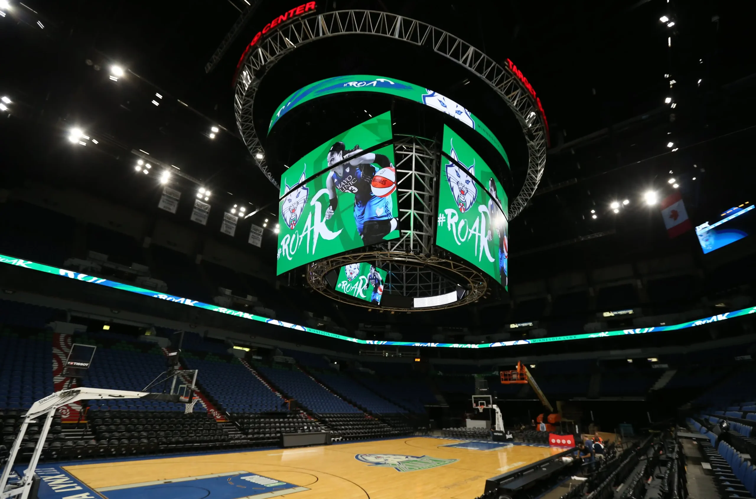 LED display application for sports event production